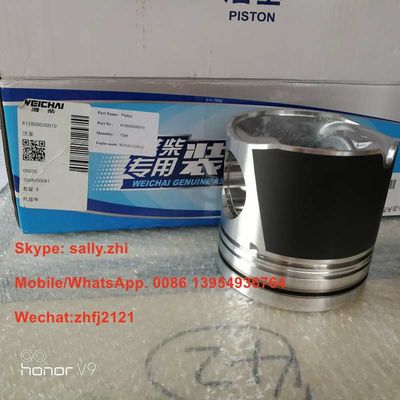 Piston asli 612600030010 untuk mesin weichai WD10G220E21, bagian utama mesin weichai untuk wheel loader LG958