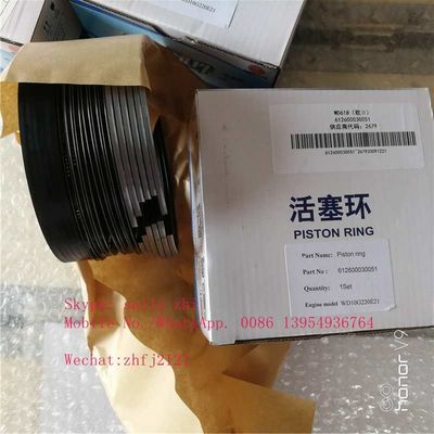 Original piston ring 612600030051, bagian mesin weichai untuk mesin weichai WD10G220E21