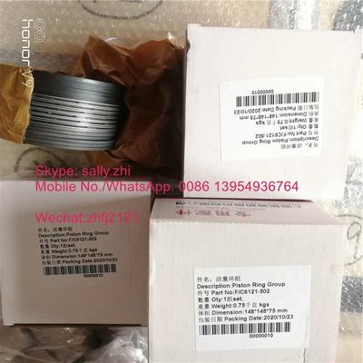 cincin piston baru, F/C6121-502, suku cadang mesin shangchai untuk mesin shangchai SC11CB220G2B1